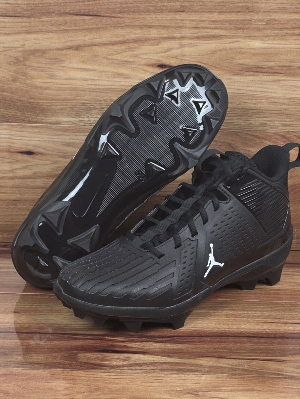Jordan Force Savage 3 Black White FJ4971 001 Men's Size 12 Football Cleats New